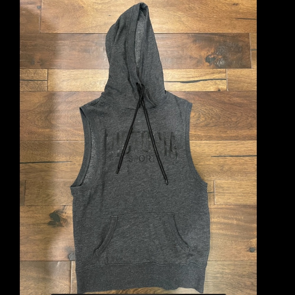 Victoria’s Secret Sport Sleeveless Open Back Hoodie Tank